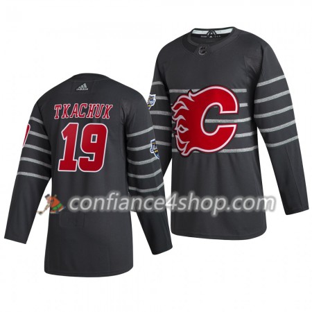 Adidas Maillot de Hockey Calgary Flames Matthew Tkachuk 19 Gris 2020 NHL All-Star Authentic - Homme